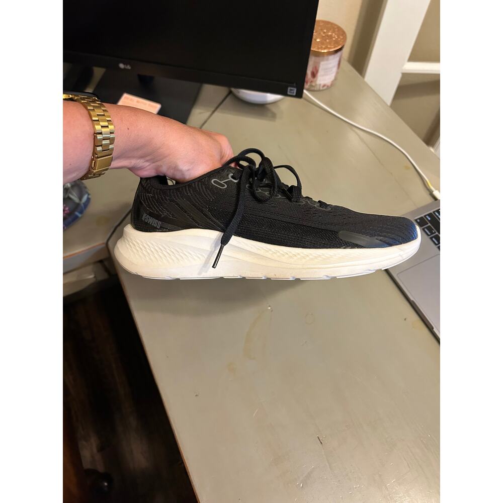 K Swiss Black & White Sneakers Like New Size 8 - Picture 7 of 9